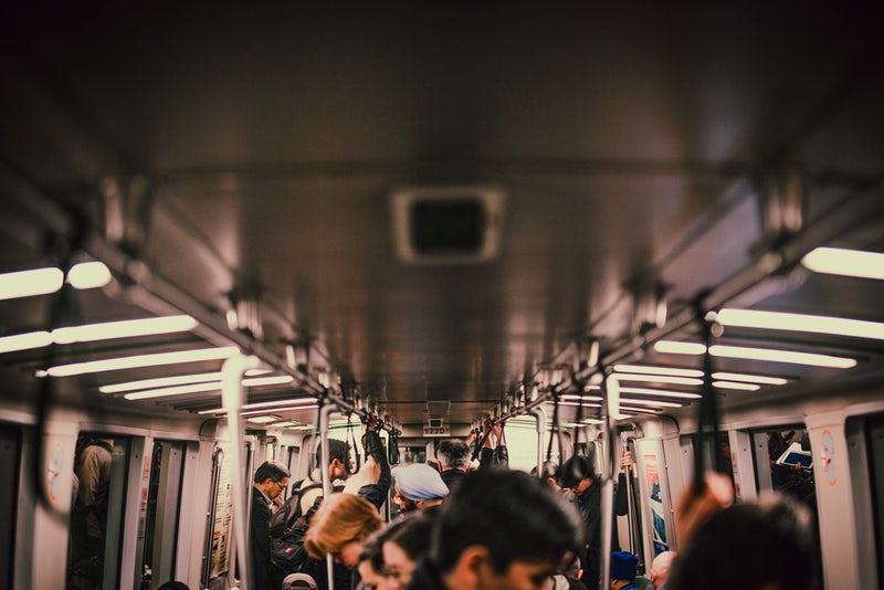 Train passengers